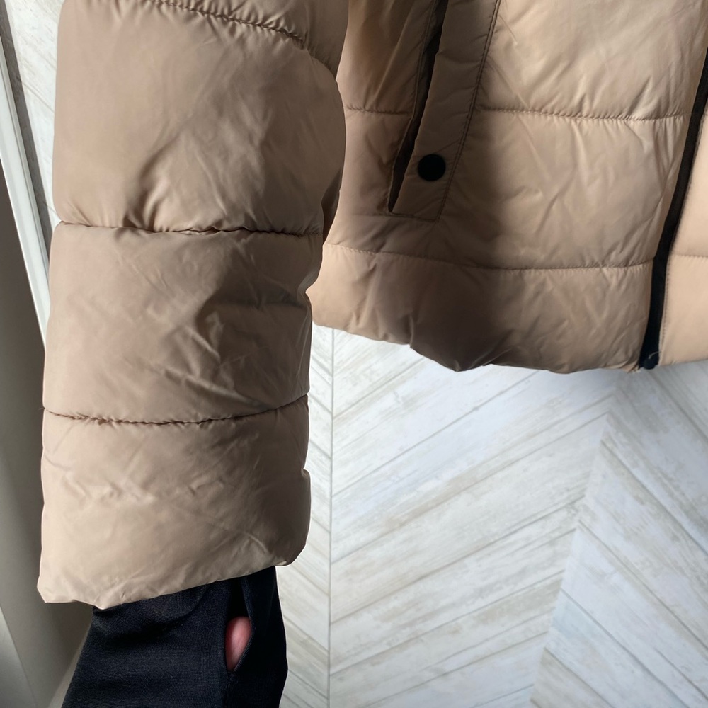 Tan Puffer Jacket - Picture 5 of 10